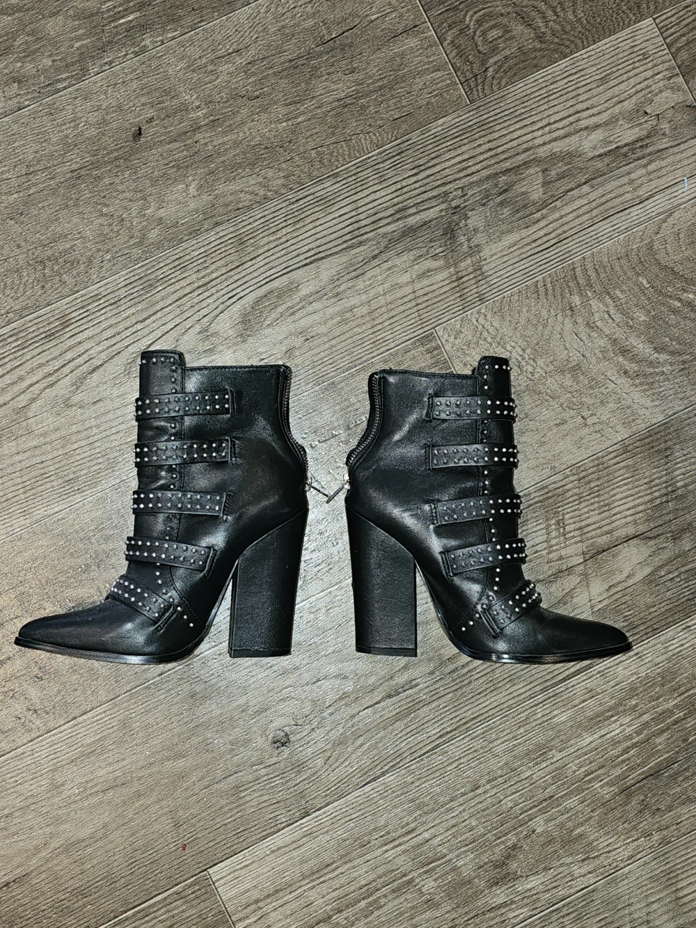 Steve Madden Black Leather & PU Men's Boot